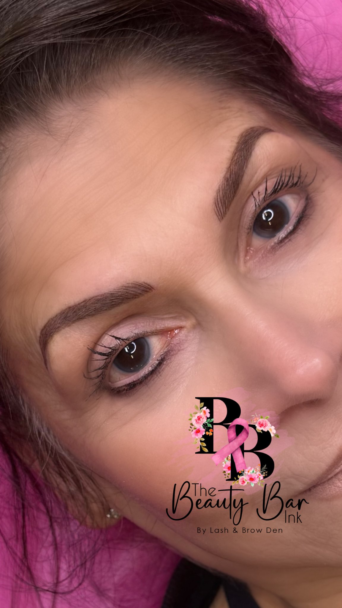 Powder ombre brows result